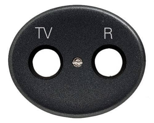 NIESSEN - Tapa toma TV-R Tacto antracita