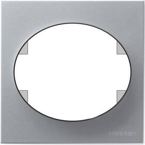 NIESSEN - Marco de 1 elemento Tacto plata