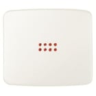 NIESSEN - Tecla interruptor con visor Arco blanco alpino