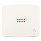 NIESSEN - Tecla pulsador con visor y símbolo timbre Arco blanco alpino