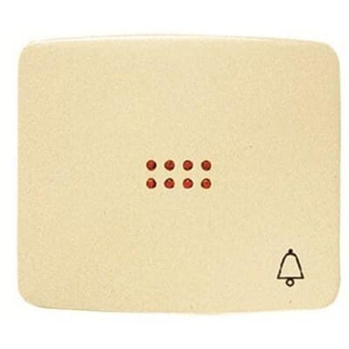 NIESSEN - Tecla pulsador con visor y símbolo timbre Arco blanco marfil