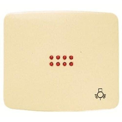 NIESSEN - Tecla pulsador con visor y símbolo luz Arco blanco marfil