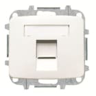 NIESSEN - Tapa con ventana conector telefonía/informática Arco blanco alpino