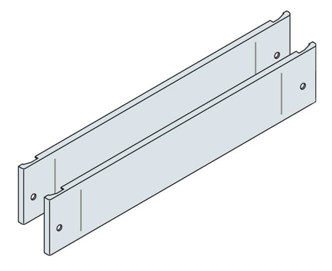 ABB - Conjunto panel compensación 100x600mm RAL 7035 (2u)