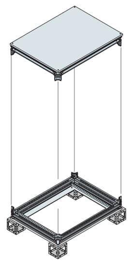 ABB - Kit base/techo/zócalo IS2 800x600mm