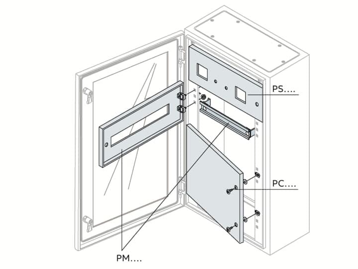 ABB - Panel ciego 200x600 SR gris