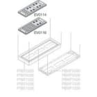 ABB - Juego travesaños chapa galvanizada 600mm (4u)