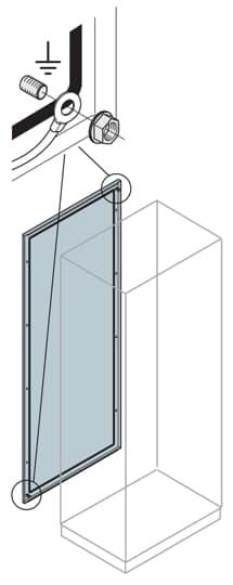 ABB - Panel posterior para armario IS2 2000x800mm RAL 7035