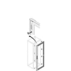 ABB - Juego travesaños chapa galvanizada 638mm (2u)