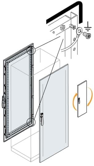 ABB - Puerta ciega IS2 1800x800mm RAL 7035