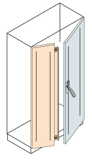 ABB - Puerta ciega con solape 1800x600mm RAL 7035