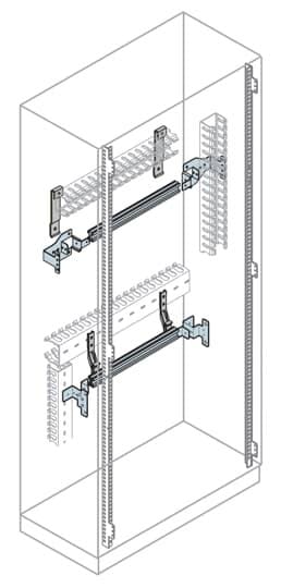 ABB - Perfil DIN + soporte fijación IS2 A=800