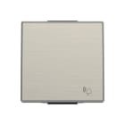 NIESSEN - Tecla pulsador con símbolo timbre Sky Niessen acero inoxidable antihuella