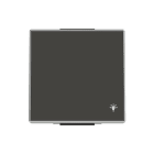 NIESSEN - Tecla pulsador con símbolo luz Sky Niessen negro soft