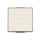 NIESSEN - Tecla pulsador con visor y símbolo timbre Sky Niessen blanco
