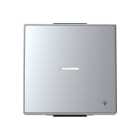 NIESSEN - Tecla pulsador con visor y símbolo luz Sky Niessen plata