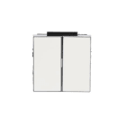 NIESSEN - Tecla doble interruptor conmutador Sky Niessen blanco