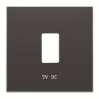 NIESSEN - Tapa cargador USB simple Sky Niessen negro soft