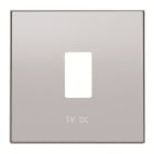NIESSEN - Tapa cargador USB simple Sky Niessen plata