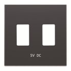 NIESSEN - Tapa cargador USB doble Sky Niessen negro soft
