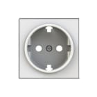 NIESSEN - Tapa base enchufe Schuko TT lateral Sky Niessen cristal blanco