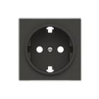 NIESSEN - Tapa base enchufe Schuko TT lateral Sky Niessen negro soft