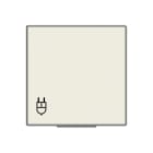 NIESSEN - Tapa base enchufe 2P+T lateral con tapa Sky Niessen blanco