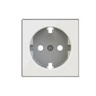 NIESSEN - Tapa base enchufe Schuko plano Sky Niessen cristal blanco