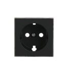 NIESSEN - Tapa base enchufe Schuko plano Sky Niessen negro soft