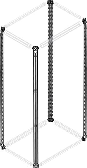 ABB - Juego montantes 2000mm galvanizado (4u)