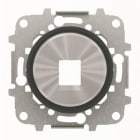 NIESSEN - Tapa 1 conector teléfono informática Skymoon cristal negro