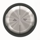 NIESSEN - Tecla interruptor persianas Skymoon cristal negro