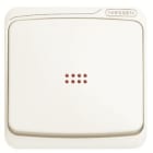 NIESSEN - Tecla interruptor con visor Arco blanco alpino