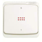 NIESSEN - ecla para interruptor bipolar con visor luminoso, serie Arco, color blanco alpino