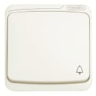 NIESSEN - Tecla pulsador con símbolo timbre Arco blanco alpino