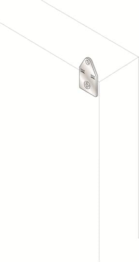 ABB - Juego soportes fijación pared 2,5mmacero inoxidable (4u)