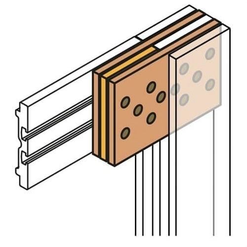ABB - Tira tapaventanas gris L=2000mm L,M,K (10u)