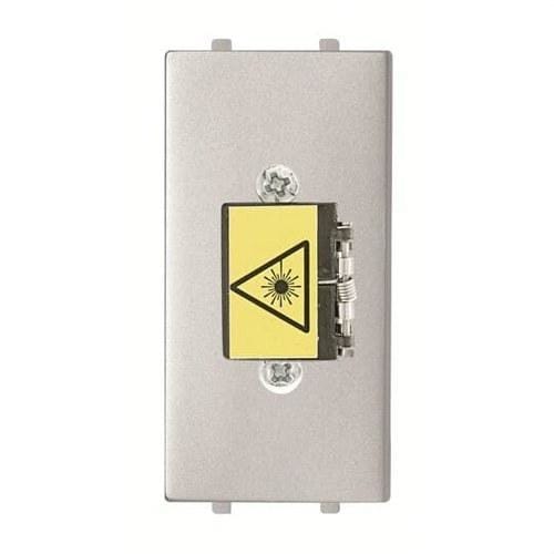 NIESSEN - Tapa adaptadora fibra óptica SC individual con 1 módulo blanco