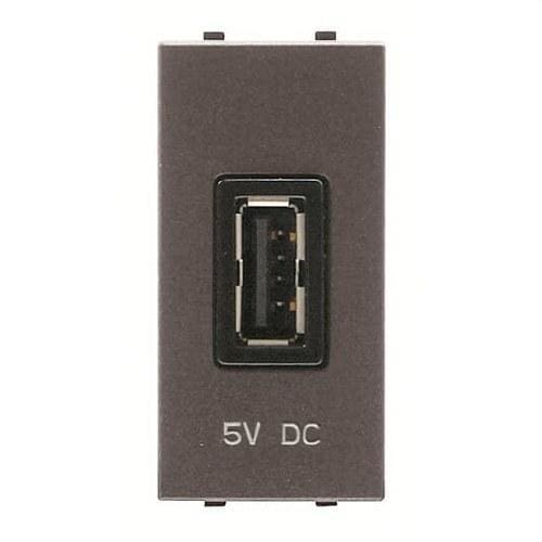 NIESSEN - Toma cargador USB 1m 750mA/5V Zenit antracita