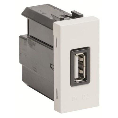 NIESSEN - Toma cargador USB con 1 módulo 2A/5V Zenit blanco