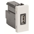 NIESSEN - Toma cargador USB con 1 módulo 2A/5V Zenit blanco