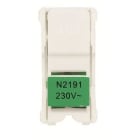 NIESSEN - Lámpara led para mecanismos con visor interruptor/pulsador Zenit verde