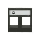 NIESSEN - Tapa con ventana para 2 conectores telefonía/informática Zenit antracita