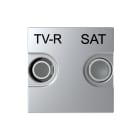 NIESSEN - Toma TV-R/SAT única Zenit plata