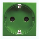 NIESSEN - Base de enchufe 2P+T lateral Schuko Zenit verde