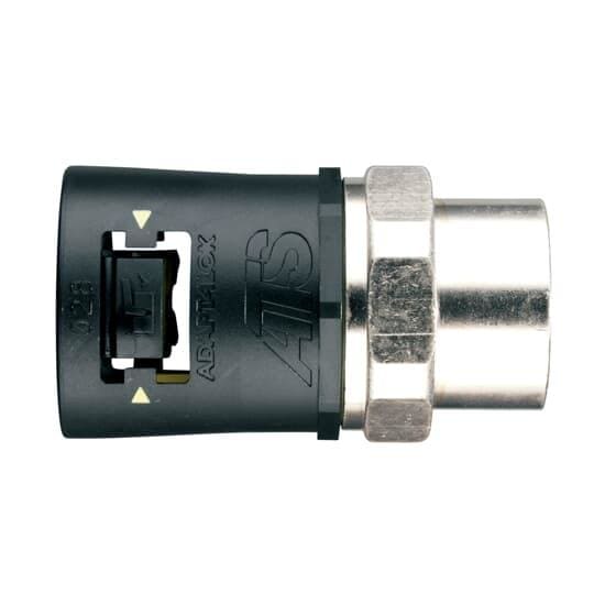 THOMAS & BETTS  - Racor recto rosca metálica giratoria 40 DN42 IP69K JAC negro
