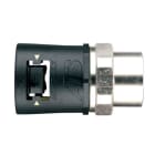 THOMAS & BETTS  - Racor recto rosca metálica giratoria 40 DN42 IP69K JAC negro
