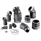 THOMAS & BETTS  - Racor 45° PMAFIX PRO rosca metálica M50x1,5 DN36 negro