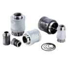 THOMAS & BETTS  - Racor PMAFIX PRO recto rosca metálica M12x1,5 DN10 negro