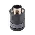 THOMAS & BETTS  - Racor PMAFIX recto rosca metálica M32x1,5 DN23 negro